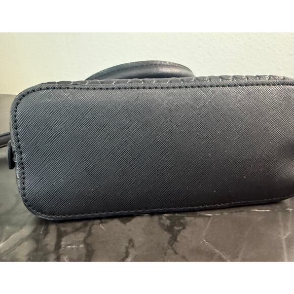 Betsey Johnson Black Skull Embossed Satchel & Crossbody Bag Set - Picture 7 of 9